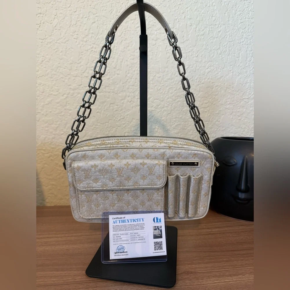 Louis Vuitton Monogram Shine Makenna Chain Shoulder Bag